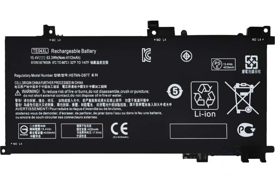 Акумуляторна батарея до ноутбука HP OMEN 15-AX203NP (TE04XL) | 15.4V 63.3 Wh | Replacement