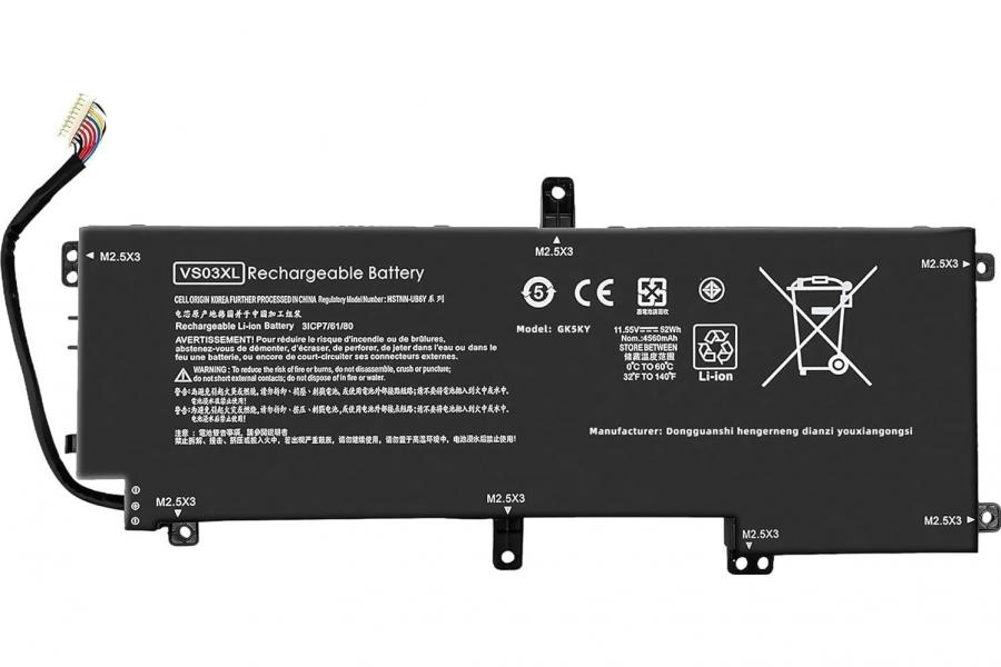 Акумуляторна батарея до ноутбука HP Envy 15-AS000 (VS03XL) | 11.55V 52 Wh | Replacement