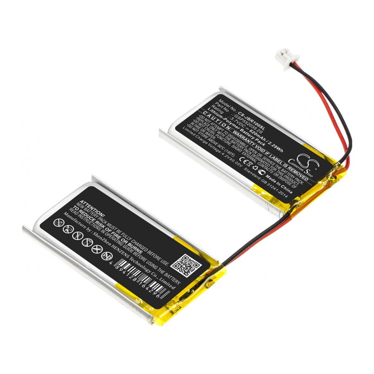 TECHTEK Batteria 2000mAh compatibile con [JBL] Flip 2 (2013), Flip II (2013) sostituisce AEC653055-2P FBA