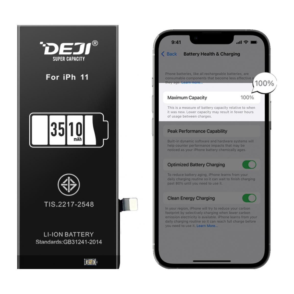 Смарт-батарея (3510 mAh) для iPhone 11 (DEJI) + набір інструментів ...