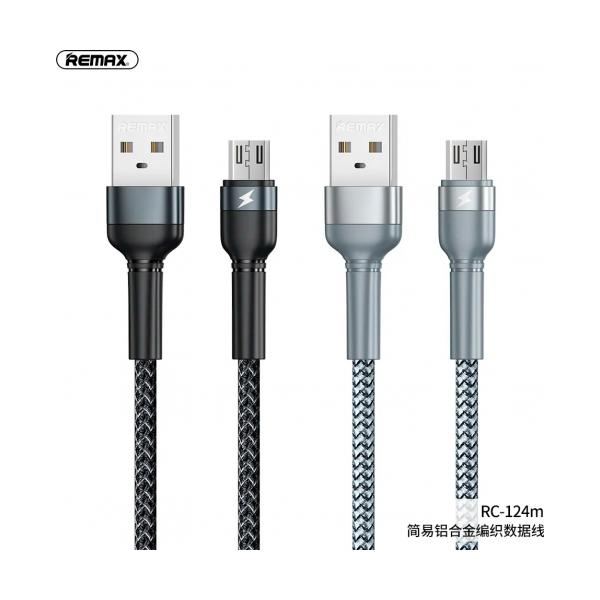 Remax USB - Micro-USB (RC-124m Silver)