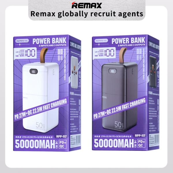Remax 50000 mAh RPP-117 Black (LED+PD+QC)
