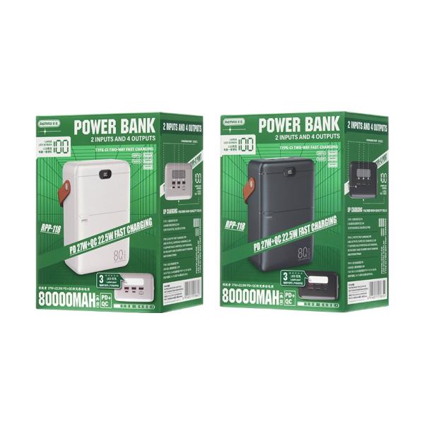 Remax 80000 mAh RPP-118 White (LED+PD+QC)