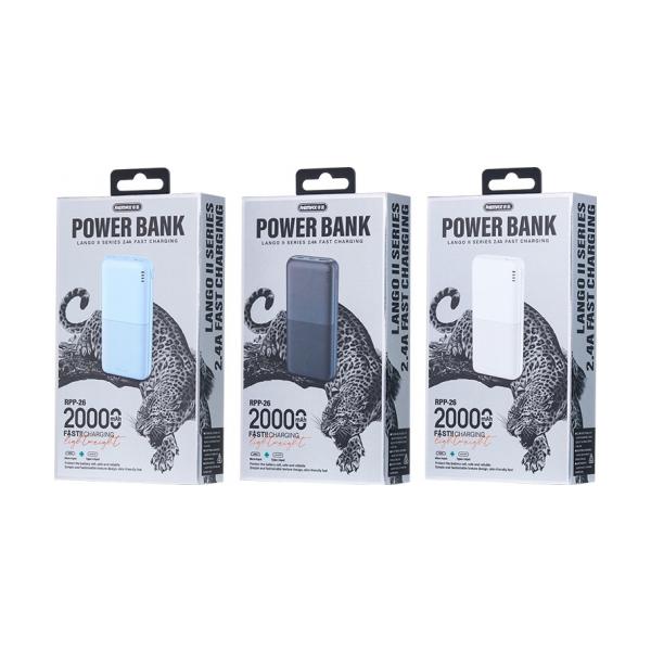 Remax 20000 mAh RPP-26 Black (5V 2.4A)