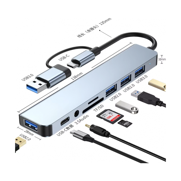 USB-C 10-in-1 Blueendless HC106 